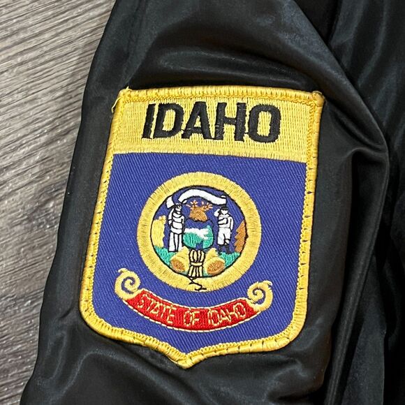 Vintage Army MA-1 Flight Black Intermediate Bomber Jacket Reversible Mens Sz XL - Picture 6 of 9